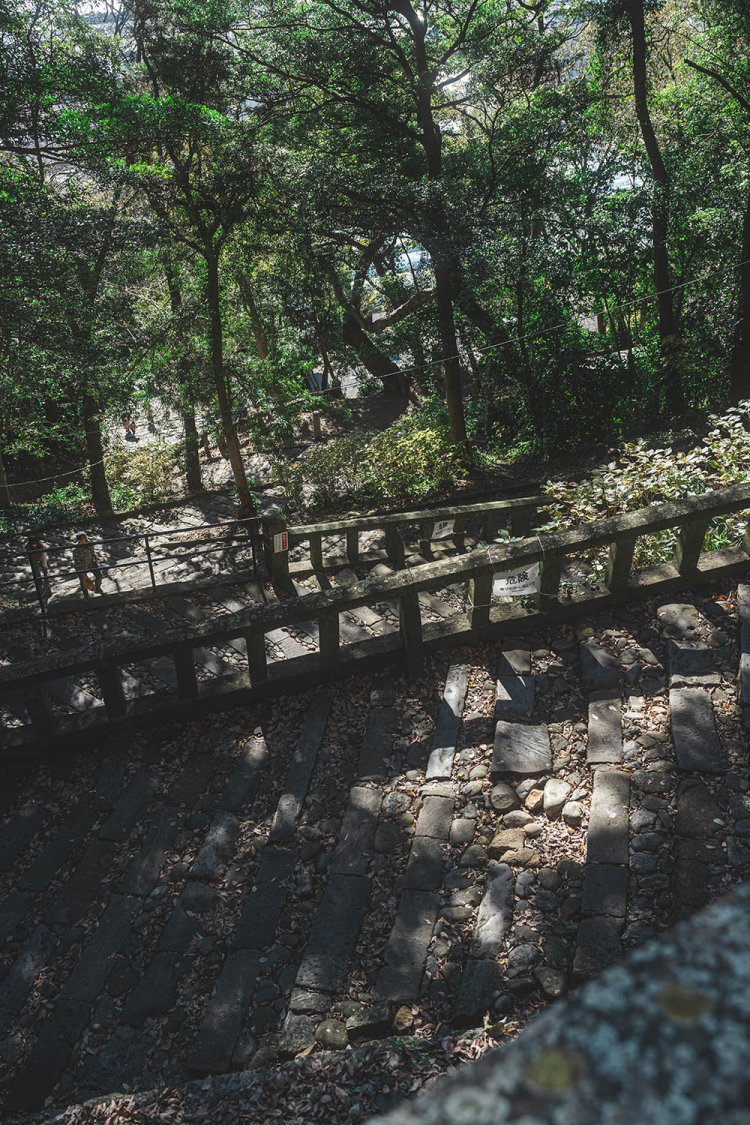 つづら折れは上から撮影することで、高低差がわかる写真となる。撮影／ちょりんた（＠chorinta）