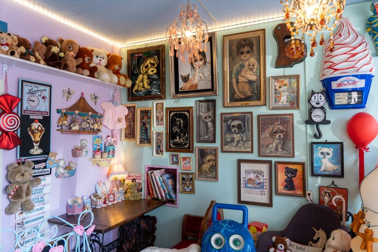 キーンの作品は入り口近くに。