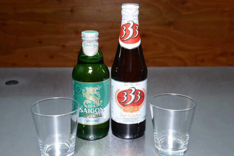 ベトナムでポピュラーなビールが飲める。