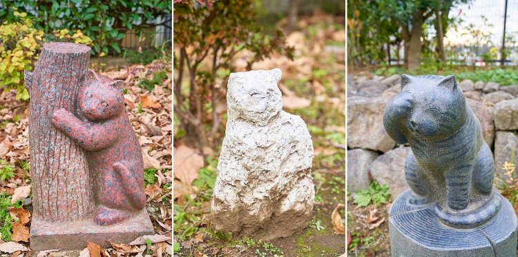 住宅地ののんびりした雰囲気に和むニャ～。