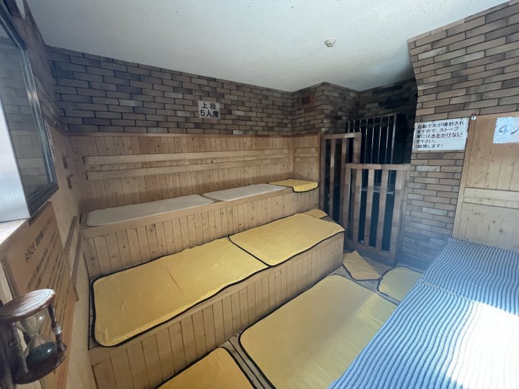 2022年にリニューアルされたサウナ。