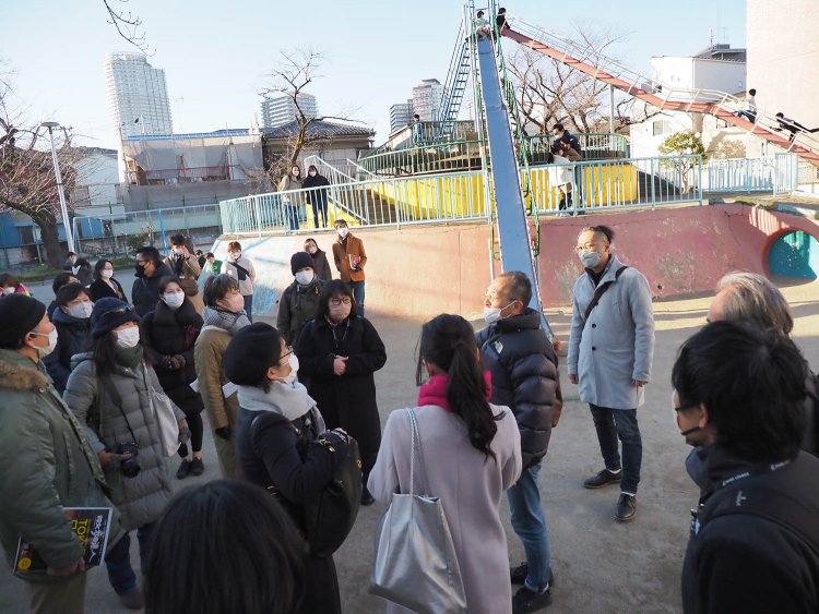 「マンモス公園」こと、京島南公園にて。