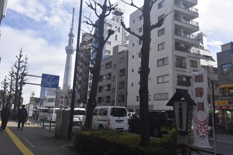 かつては猿若町と称されていた台東区浅草６丁目界隈。