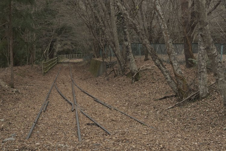 ポイント部分を振り返ってみる。山中でプツッと途切れるレールが侘しくもあり、哀愁もあり、胸を締め付けられるような気分でもあるが、その儚さが愛おしいのである。2019年12月26日