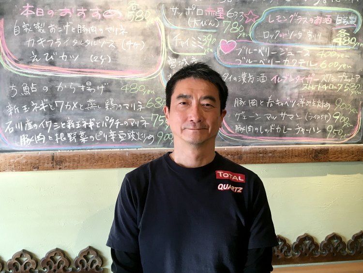 オーナーシェフの坂本広さん。タイ料理とスパイスに対する熱い思いは本物だ。