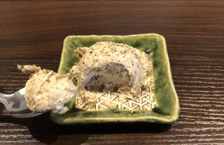 佃煮とチーズのいいところを掛け合せた一品。