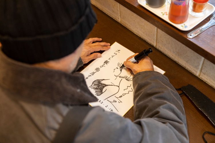 江口寿史と柏9ホワイト餃子柏店