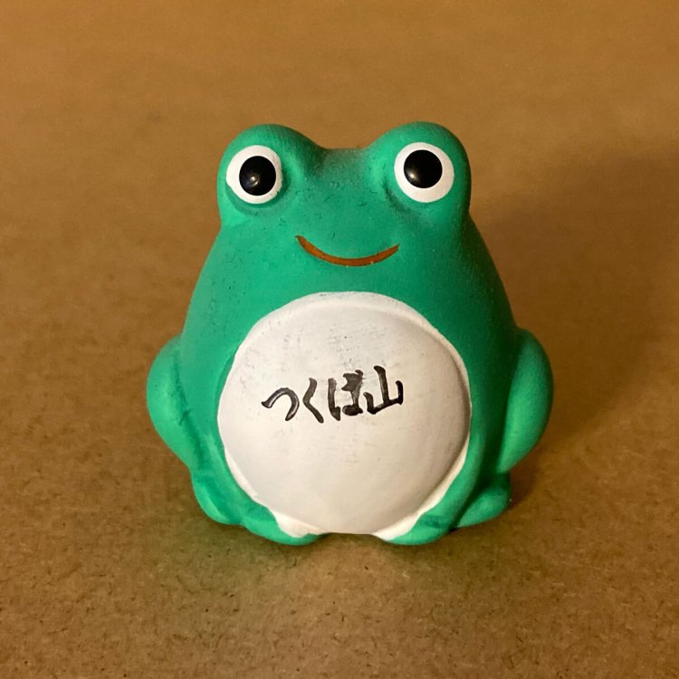 こちらは友人の筑波山土産。お腹に「つくば山」と書いてあるのがかわいい。