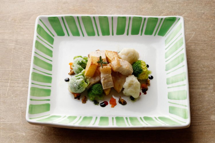 柏幻霜ポークソテー1500円。しっとり柔らかくて食べ応えも十分！