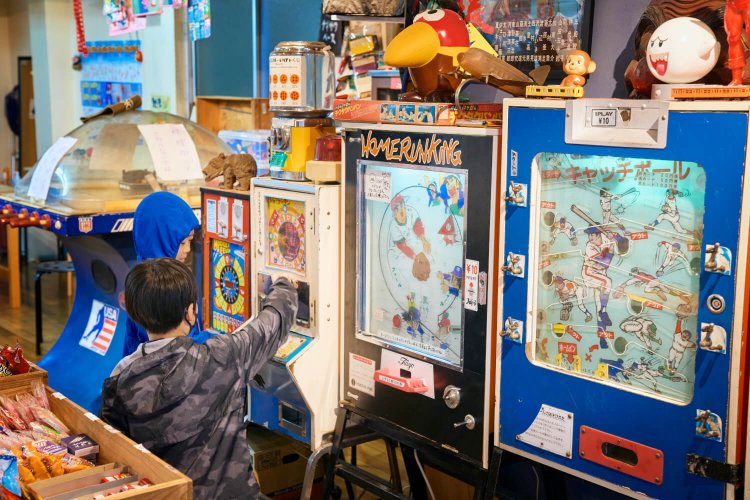 『ヤギサワベース』にはコインゲーム機が5台も！