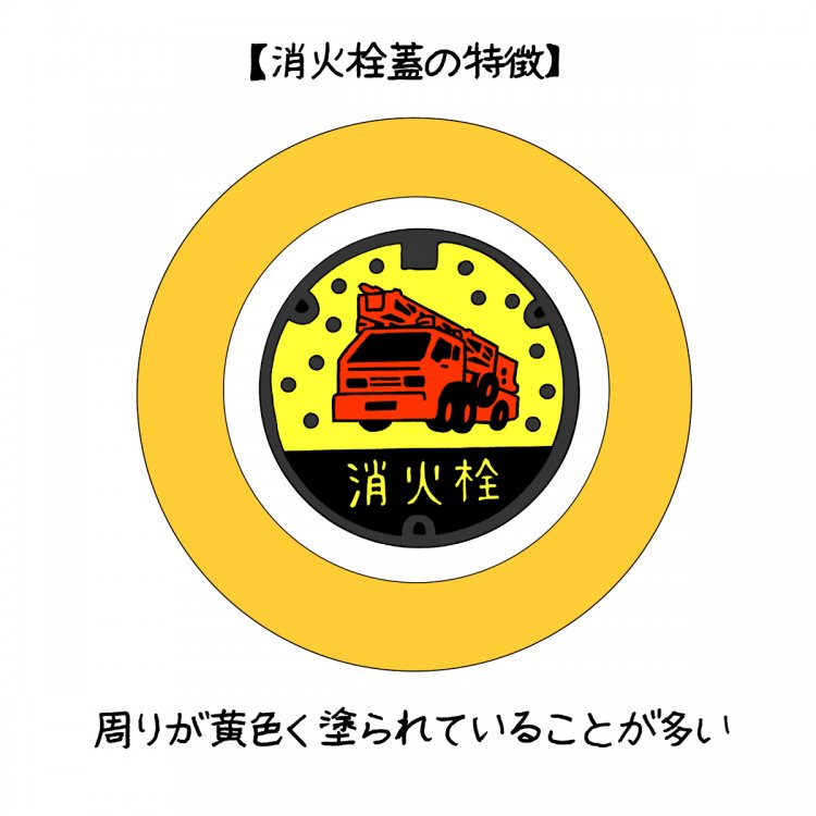 マンホールのようでマンホールでない、消火栓蓋のデザインを追う