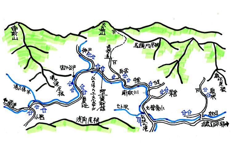 ニッポン面影散歩／北秋川沿いの集落