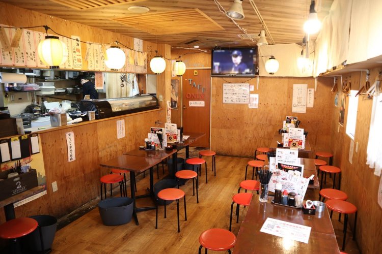 『ジョッキー』の本店は柏市にある。船橋店は、2号店としてできたという。