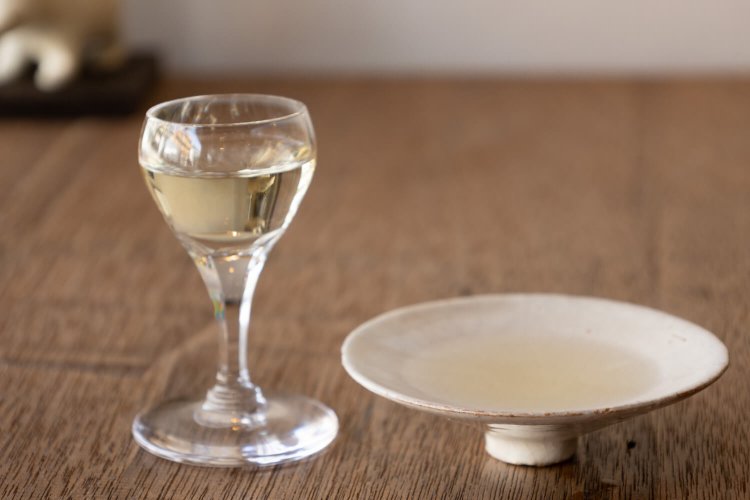 燗コーヒーは用いる酒の常温、熱燗の味見も楽しみ。