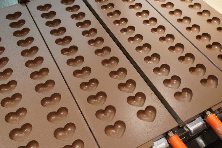 ハート型カステラ専用の鉄板。