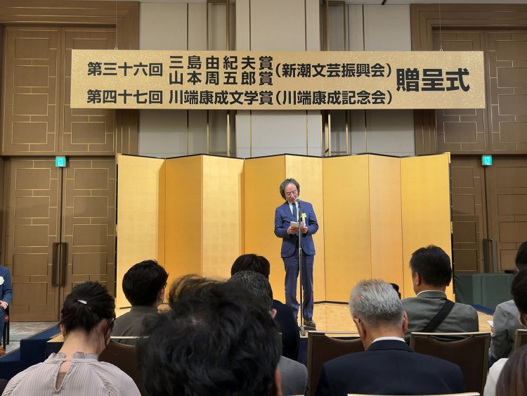 辻原氏から祝辞が送られた。