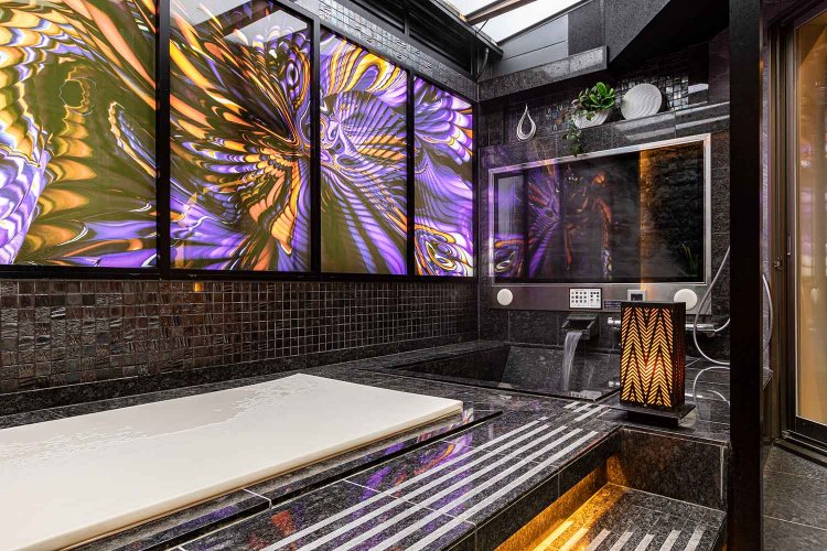 露天風呂付き！衝撃のパークビューを抑えて一番人気を誇るのはこの部屋だそう。