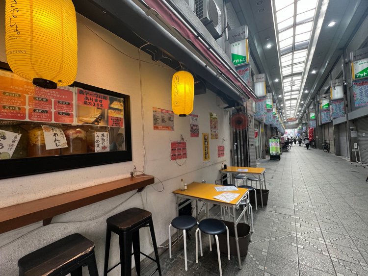 JR蒲田駅西口のアーケード。ここには昼飲みができる店がいっぱい。