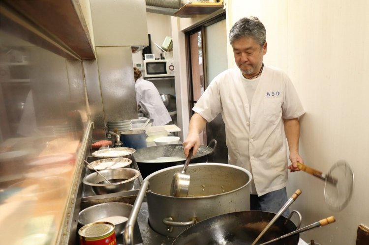 しょうがそばは、数年前に隆一さんが考案。