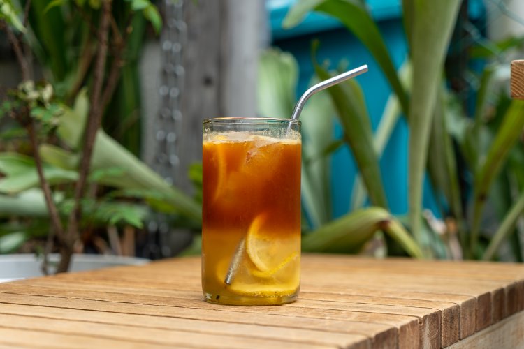 エスプレッソスカッシュは968円。レモンも全部食べたくなるおいしさ。