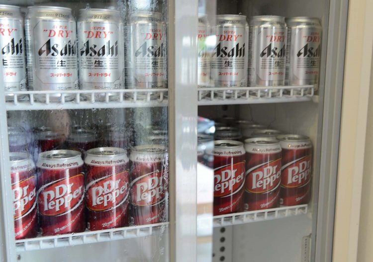 五十嵐さんが好きなドクターペッパーも販売している。テイクアウトで買うお客さんもいるとか。