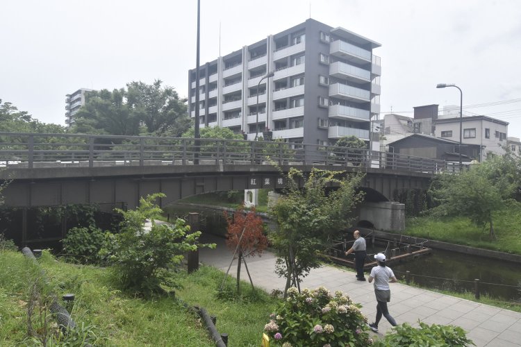 高杉道場や桜屋敷があったとされる付近。