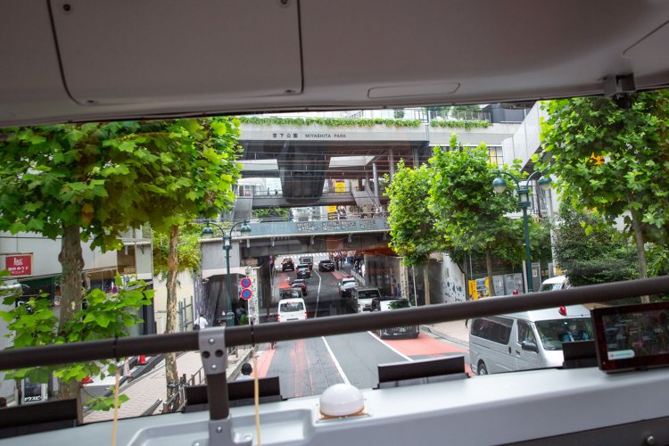 宮下公園は、こうして見るとまさに「空中公園」だ。