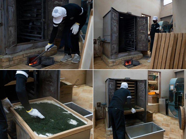 「炭火の釜と和紙を使った、昔ながらの製法で炭火茶をつくっているのはおそらくうちだけ」と、和田さん。進化や変化だけでなく、よき伝統をうまく伝えていくために努力を惜しまない。