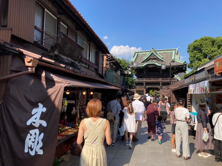 柴又帝釈天が見えてきた。
