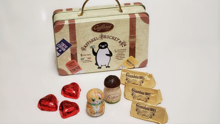 【東京駅手土産】かわいすぎ！チョコが詰まったSuicaのペンギン トランク缶『Caffarel(カファレル)』～黒猫スイーツ散歩 東京駅手土産⑥～