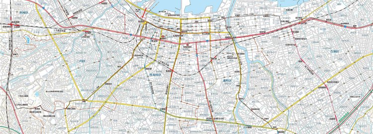 「青森トラム」地図 1：25000（制作＝今和泉隆行）。