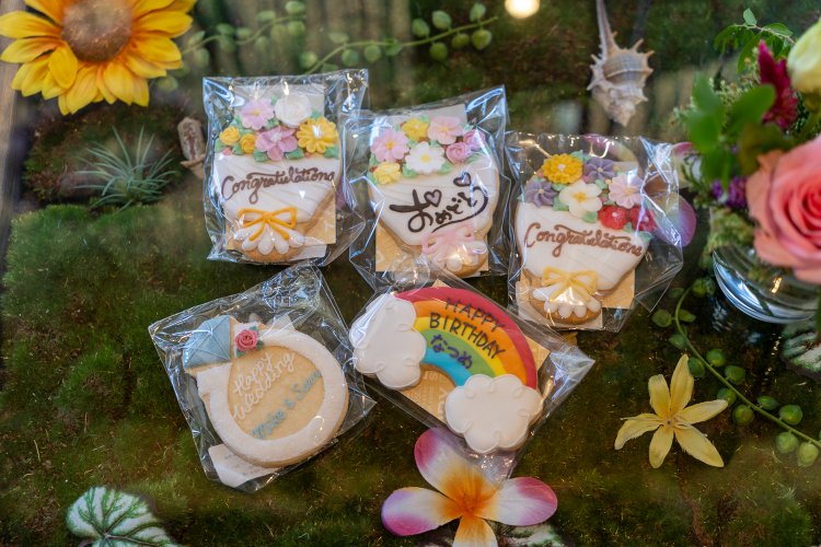 アイシングクッキーは1つ500円から。