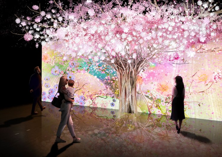 「NAKED, INC.」とのコラボ「NAKED 花景色」。写真撮影も楽しめる。　©naked inc.