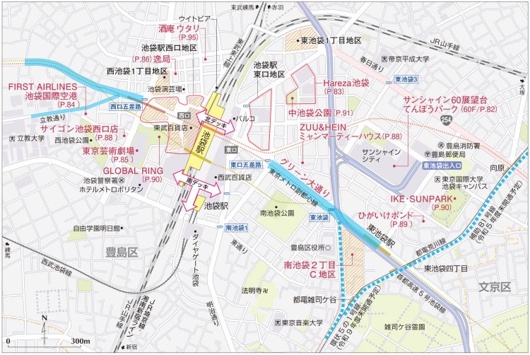 池袋のミライ23地図