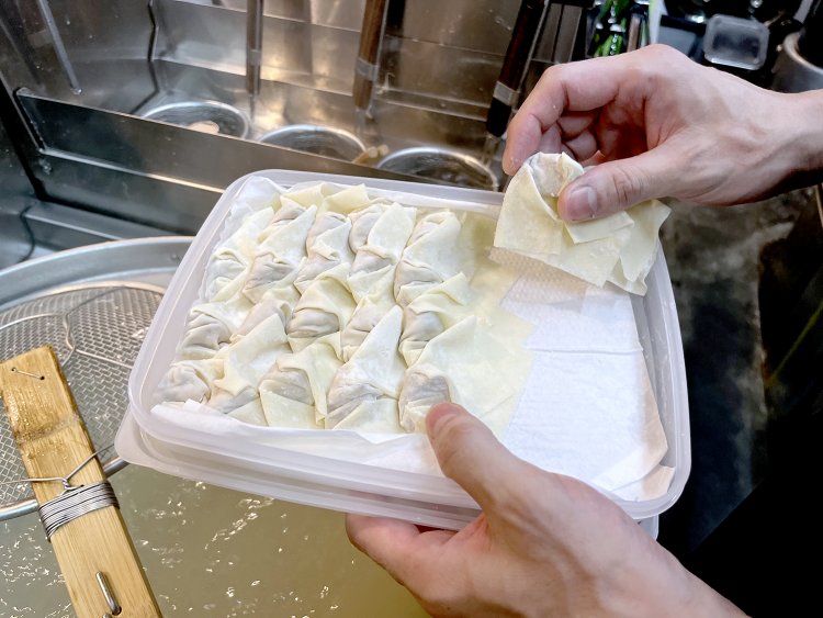 当然、わんたんも手作り。というか基本的にほとんど手作り。