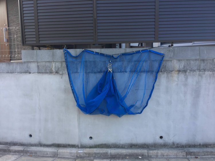 効率的に収納できるよう工夫されたゴミネット。