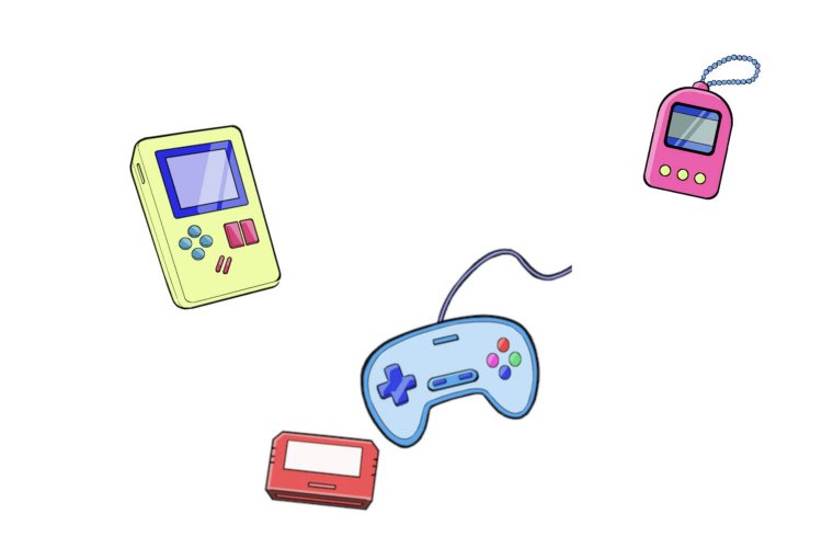 レトロゲーム49イラストゲーム機