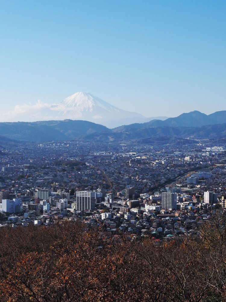 標高243.3ｍの権現山の展望台からの眺望。展望台からの眺めは360度のフルパノラマ。 天候さえよければ、素晴らしい眺めというしかない。