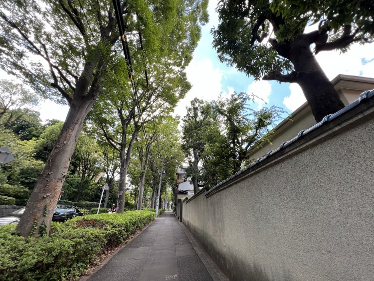 道を歩いていると豪邸をよく見かける。これでも麻布界隈では下位ランクか……。