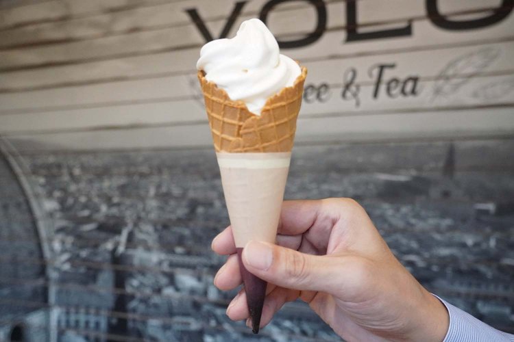 北海道ソフトクリーム450円。