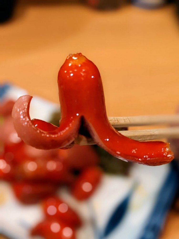 一匹だけタコさんウインナーを発見。