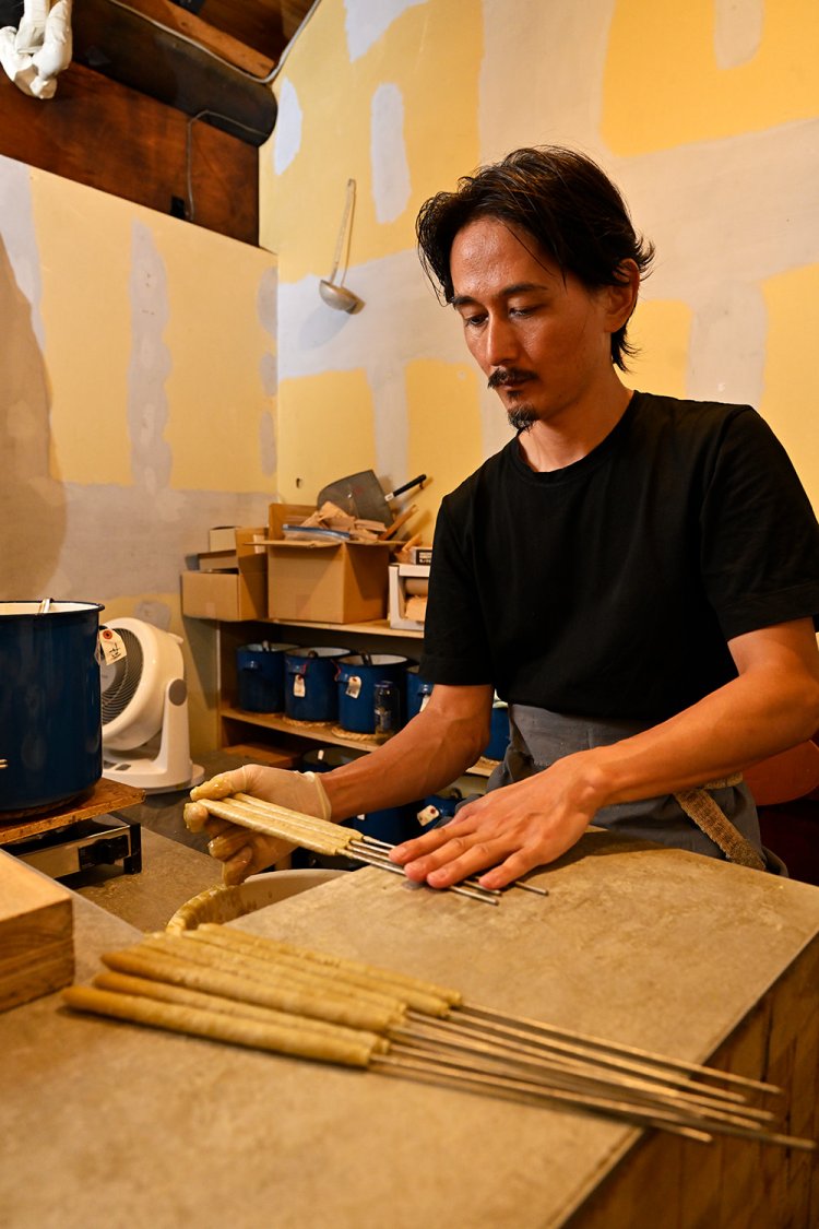 手跡が風合いに。