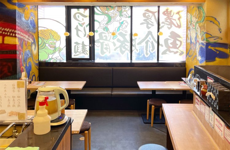 『麺屋 つけ麺 太輔』２階席。