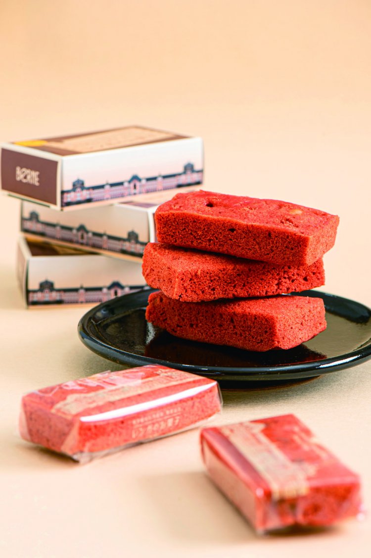 レンガのお菓子レンガ1/3スケール1個162円。