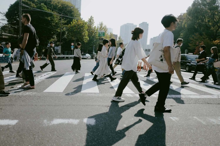 東京の交差点。