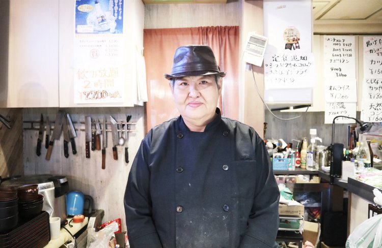 和食料理人だった店主の石橋さん。