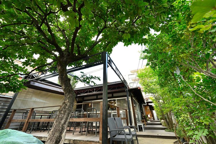 テラス席はワンちゃん連れでもOK。