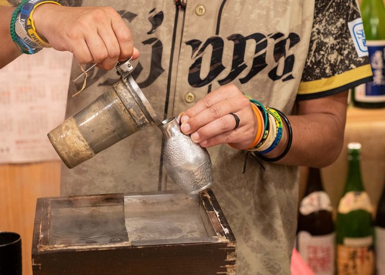 一つ一つ適正温度で浸ける。