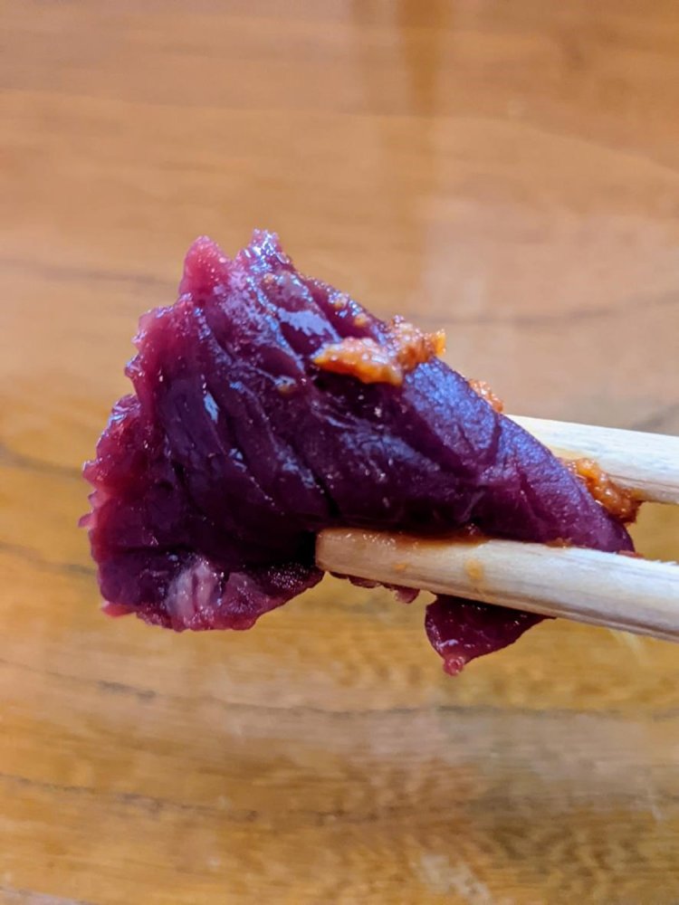 自家製の辛味噌との相性がバツグン！