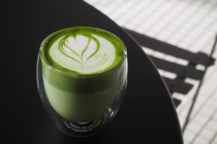 抹茶ラテ650円。